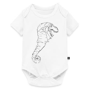 T-Pferd - Baby Premium Kurzarmbody - Weiß - Vorne