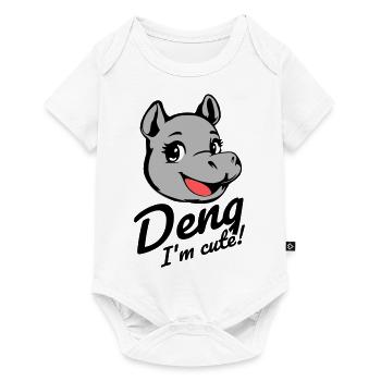 Deng I'm cute! - Baby Premium Kurzarmbody - Weiß - Vorne