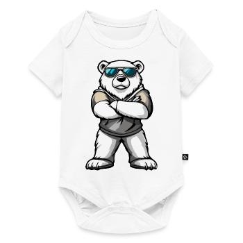Polar Bear Comic - Baby Premium short-sleeve bodysuit - white - Front