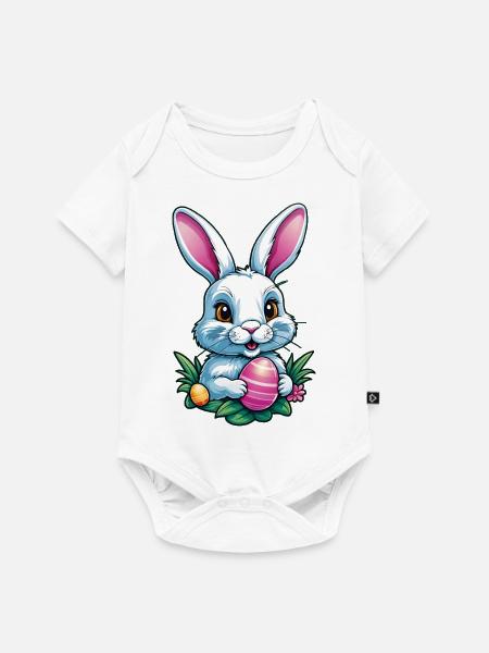 Osterhase - Baby Premium Kurzarmbody - Weiß