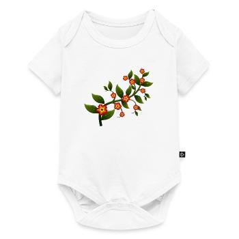 flowers - Baby Premium short-sleeve bodysuit - white - Front