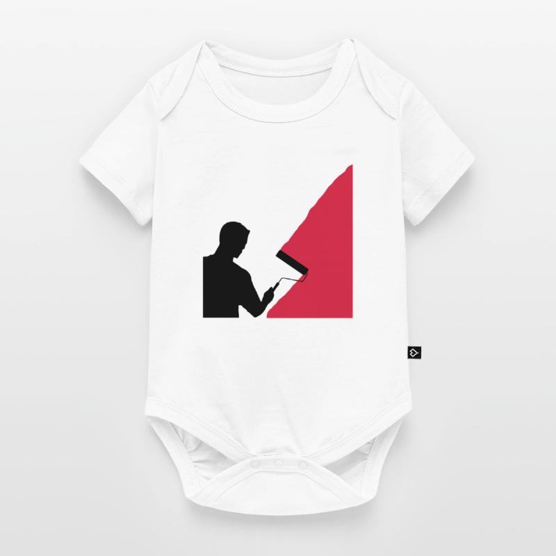 Painter and painter - vector Baby Premium short-sleeve bodysuit