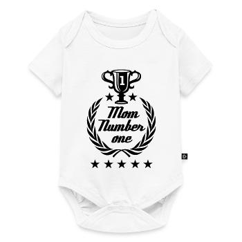 Mom number one - Baby Premium short-sleeve bodysuit - white - Front