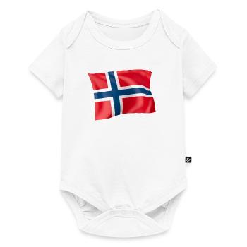 Flag Norway - Baby Premium short-sleeve bodysuit - white - Front