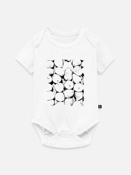Birne - Baby Premium Kurzarmbody - Weiß