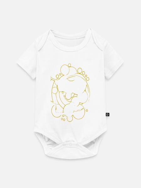 Kreis-Tierfreundschaft Doodle - Baby Premium Kurzarmbody - Weiß