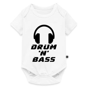 Drum 'n' Bass Music - Baby Premium short-sleeve bodysuit - white - Front