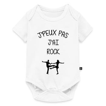 Rock Danse Danseur Danseuse Musique Music - Body à manches courtes Premium Bébé - blanc - Devant