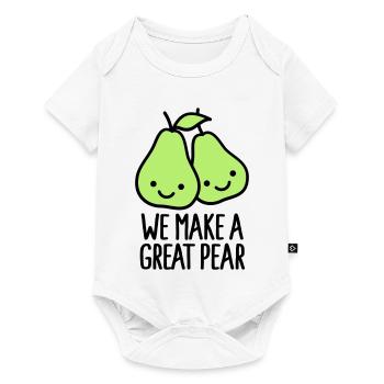 We make a great pear - Body à manches courtes Premium Bébé - blanc - Devant