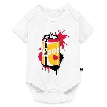 opened soda can in graffiti style - Baby Premium short-sleeve bodysuit - white - Front