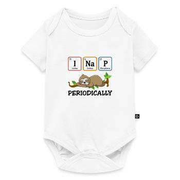 I Nap Periodically Funny Science Sloth - Baby Premium short-sleeve bodysuit - white - Front