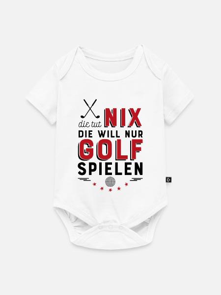 Golf spielen - Baby Premium Kurzarmbody - Weiß
