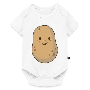 Kartoffel Gemüse Kartoffeln Ernte Garten Bauer Bio - Baby Premium Kurzarmbody - Weiß - Vorne