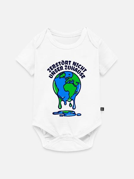 Umwelt Mutter Erde Umweltschutz Statement - Baby Premium Kurzarmbody - Weiß