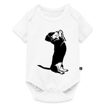 Teckels - Body à manches courtes Premium Bébé - blanc - Devant