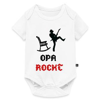 Großvater Opa Statement Alter Mann Alles Gute - Baby Premium Kurzarmbody - Weiß - Vorne