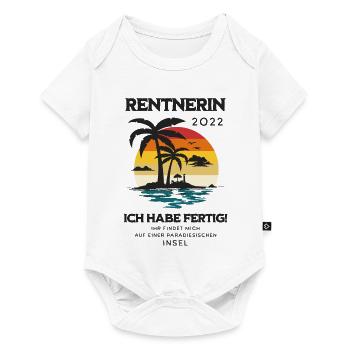 Rentnerin 2022 Ich habe fertig! - Baby Premium Kurzarmbody - Weiß - Vorne