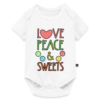 Sweets Statement Dessert Sugar Candy - Baby Premium short-sleeve bodysuit - white - Front