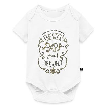 Bester Papa der Welt - Baby Premium Kurzarmbody - Weiß - Vorne