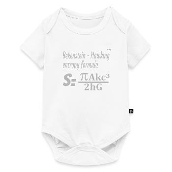Bekenstein-Hawking entropy formula - Baby Premium short-sleeve bodysuit - white - Front