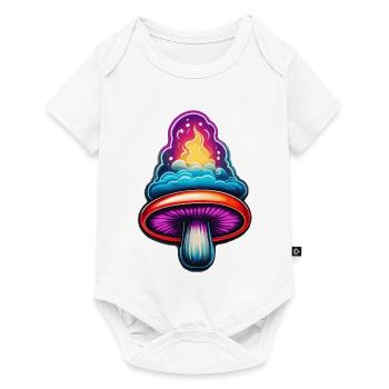 Fire Mushroom - Baby Premium short-sleeve bodysuit - white - Front
