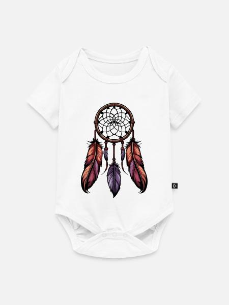 Traumfänger - Baby Premium Kurzarmbody - Weiß