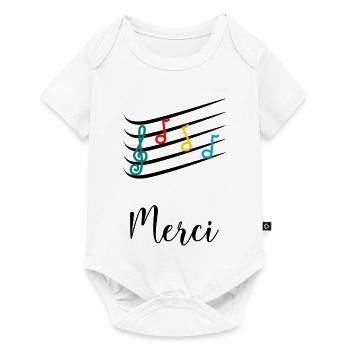 MAÎTRESSE. MAITRE. MERCI. MERCI MAÎTRESSE - Body à manches courtes Premium Bébé - blanc - Devant
