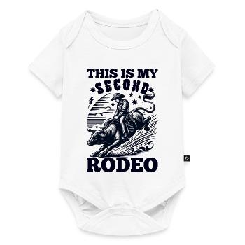 This Is My Second Rodeo: Funny Cowboy's Wild Ride - Baby Premium short-sleeve bodysuit - white - Front