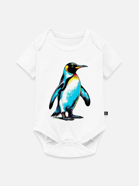 Pinguin - Baby Premium Kurzarmbody - Weiß