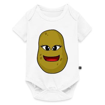 freundlich Kartoffel Gesicht Gesichter Kartoffeln - Baby Premium Kurzarmbody - Weiß - Vorne