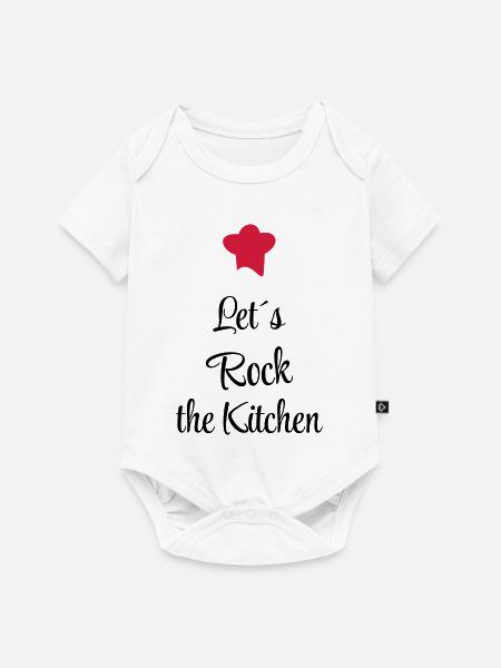 Let`s rock the Kitchen - Baby Premium Kurzarmbody - Weiß
