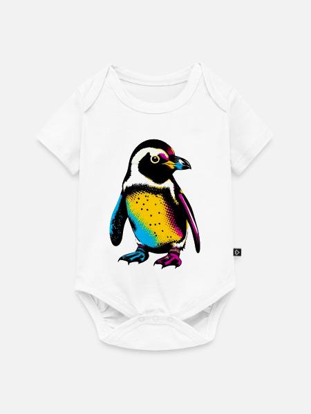 Pinguin - Baby Premium Kurzarmbody - Weiß