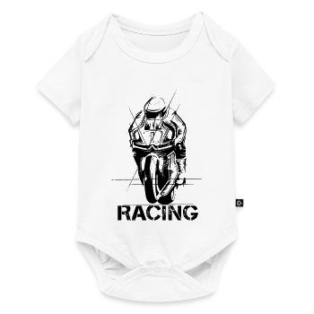 Racing Motorrad Superbike Biker Motorsport Symbol - Baby Premium Kurzarmbody - Weiß - Vorne