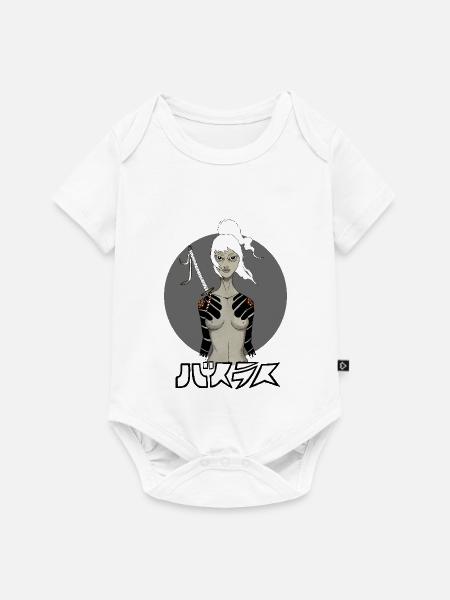 Samurai Girl - Baby Premium Kurzarmbody - Weiß