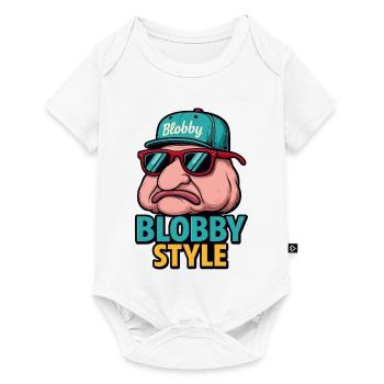 T-shirt de dessins animés Blobby style - Body à manches courtes Premium Bébé - blanc - Devant