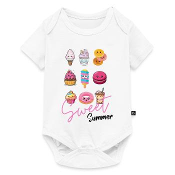 Sweet Happiness Makers – Cute Dessert Illustrations - Baby Premium short-sleeve bodysuit - white - Front