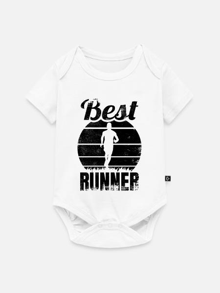 Läufer - Baby Premium Kurzarmbody - Weiß