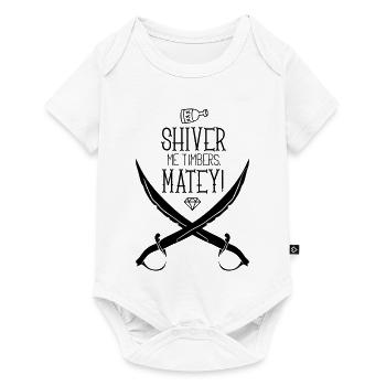 Illustration Featuring Pirate-Themed Design Swords - Baby Premium short-sleeve bodysuit - white - Front