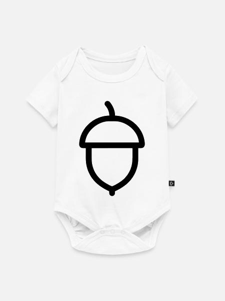 Eiche - Baby Premium Kurzarmbody - Weiß