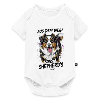 Australian Shepherd Dog Out of the Way Gift - Baby Premium short-sleeve bodysuit - white - Front