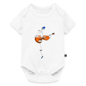 Gitarrist - Baby Premium Kurzarmbody - Weiß - Vorne