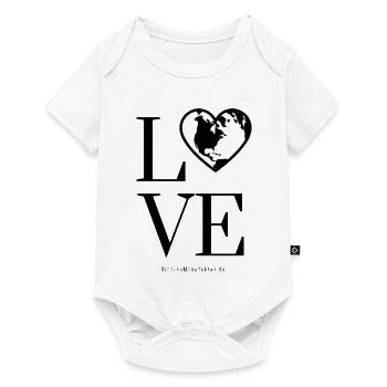 LOVE inside I Da ist Liebe drinnen. PowerStatement - Baby Premium Kurzarmbody - Weiß - Vorne