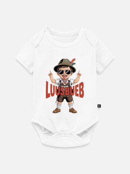 Luusbueb - Baby Premium Kurzarmbody - Weiß