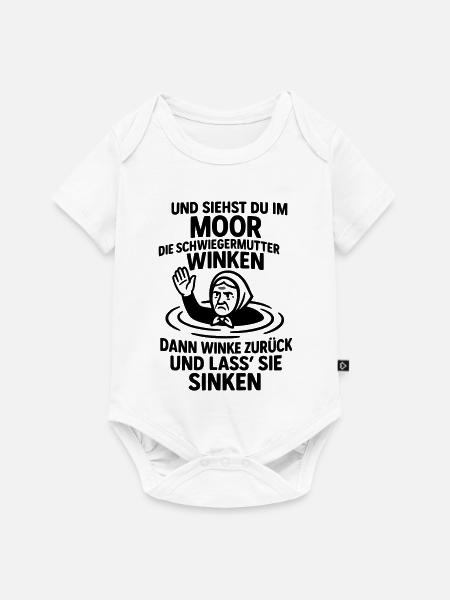 schwiegermutter spruch böse gemein - Baby Premium Kurzarmbody - Weiß
