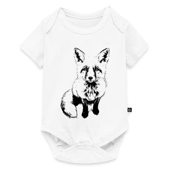 Cute Fox - Baby Premium short-sleeve bodysuit - white - Front
