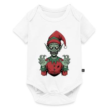 Creepy Skeleton Christmas Gnome Horror Gesche - Baby Premium short-sleeve bodysuit - white - Front