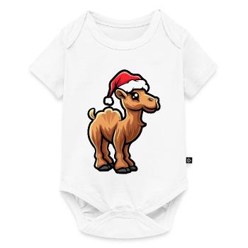 Kamel Weihnachten - Baby Premium Kurzarmbody - Weiß - Vorne