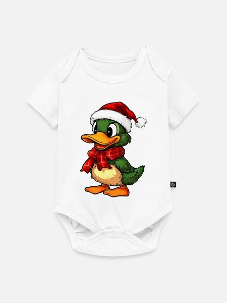 Weihnachten Enten - Baby Premium Kurzarmbody - Weiß