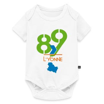 Logo 89 L'Yonne - Baby Premium short-sleeve bodysuit - white - Front