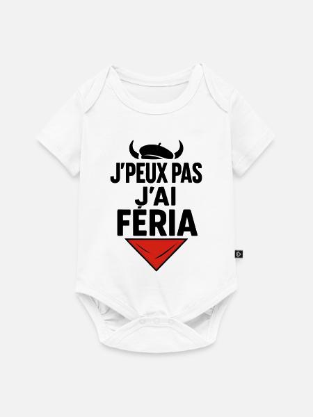 Ich kann nicht, Feria - Baby Premium Kurzarmbody - Weiß